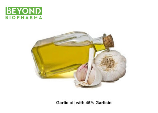 Natural Garlic Extract Oil with more than 45% Garlicin G.A as Foods Additives